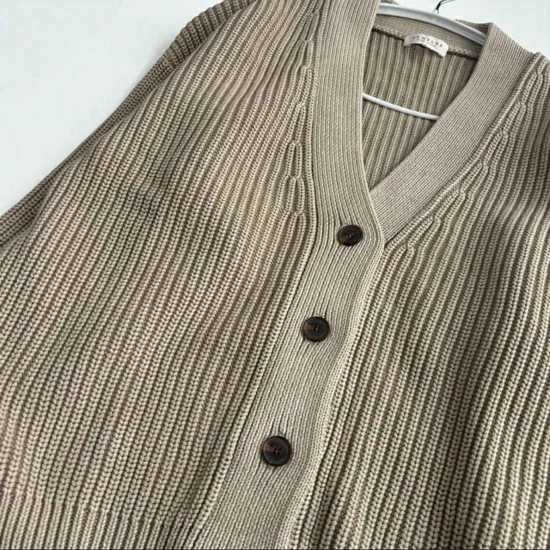 【美品】DEMYLEE デミリー コットン ニット カーディガン ベージュ