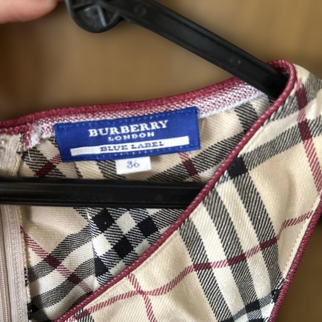 Burberry Blue Label チェック柄 ワンピース 36
