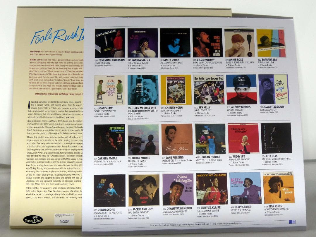 洋楽 LP / Monica Lewis / Fools Rush In