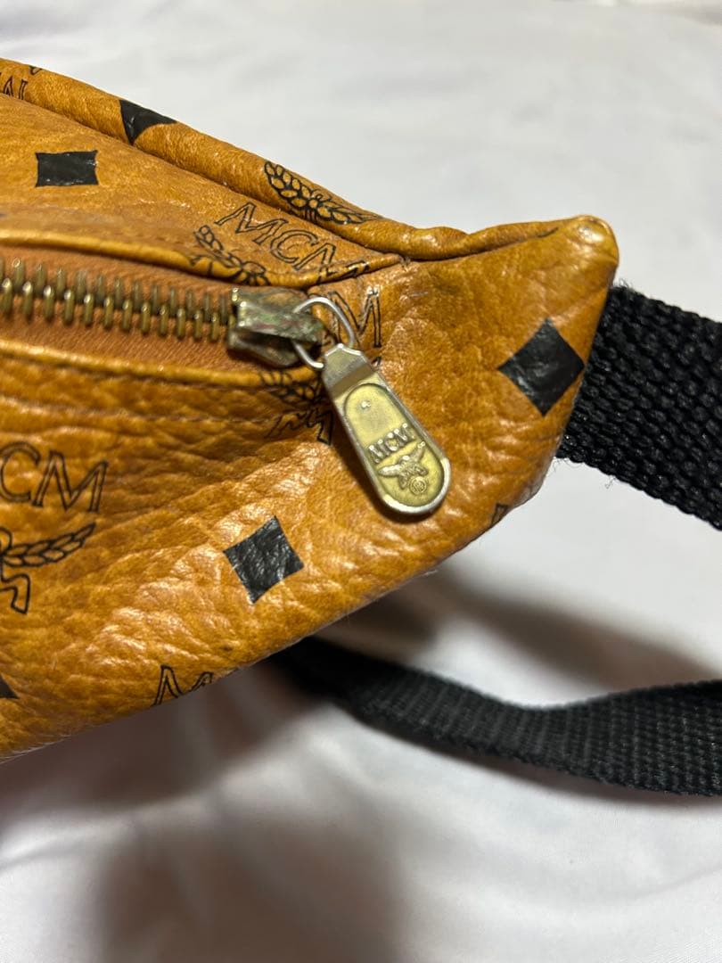 MCM ヴィンテージ ウエストポーチ ボディバッグ ブラウン ロゴ柄