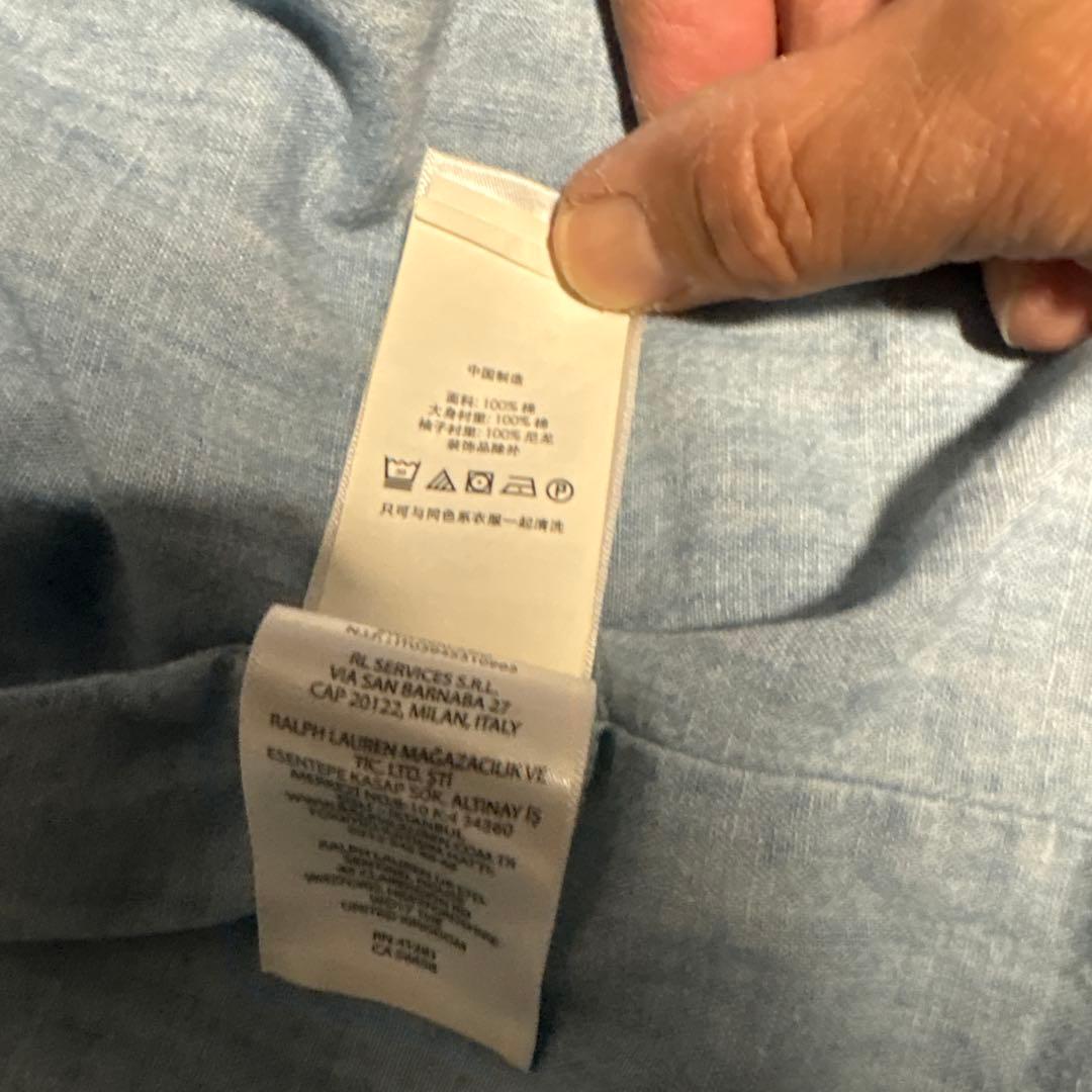 ポロ ラルフローレン　シャンブレー　スイングトップ　ブルゾン　L