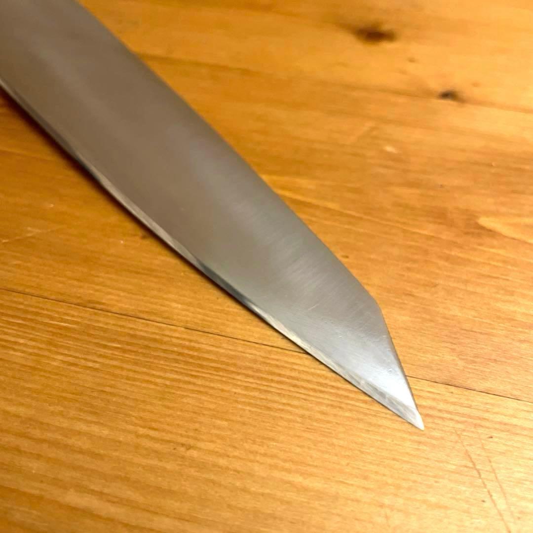 切付型牛刀 鋼 9寸 27cm 源助久 研ぎ済み 牛刀 切付 包丁 炭素鋼