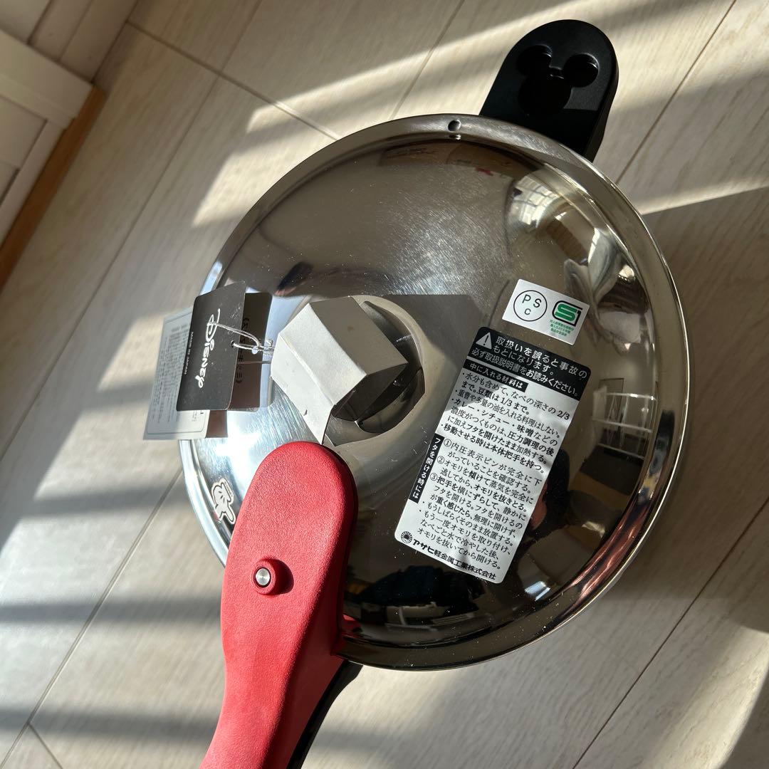 アサヒ軽金属ゼロ活力鍋4L Lスリム ミッキーマウスレア限定品IH対応新品未使用