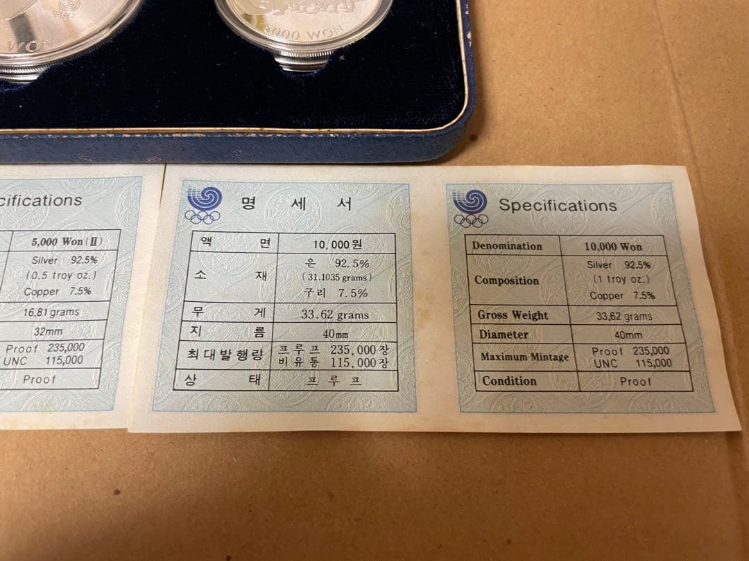 1988年ソウルオリンピック記念セット