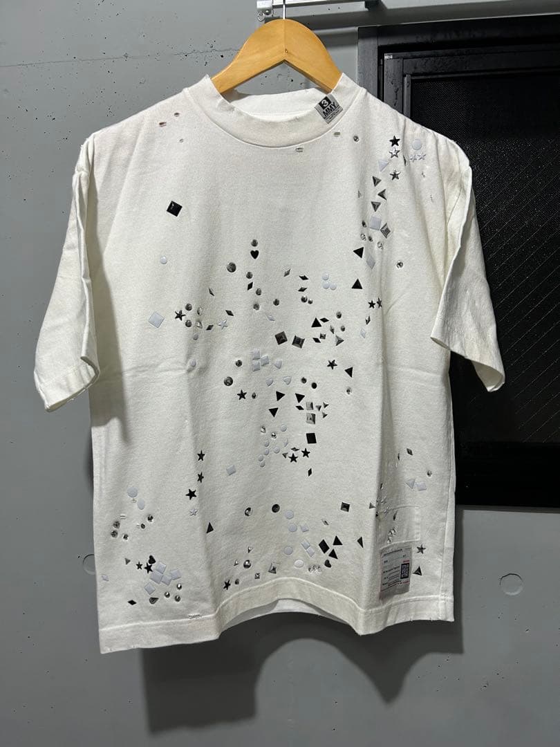 れ*り様 EMBELLISHED DISTRESSED TEE タグ有り