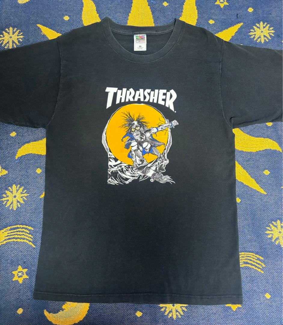 00年代　THRASHER フルーツダグ　パスヘッド　tシャツ　スラッシャー