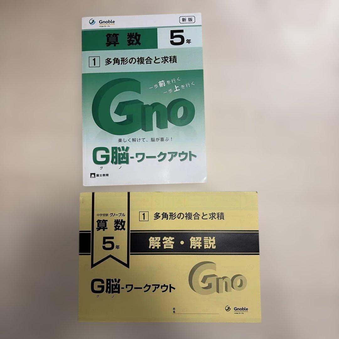 【新品】G脳　グノワークアウト 算数 5年30冊全巻セット グノーブル 2024