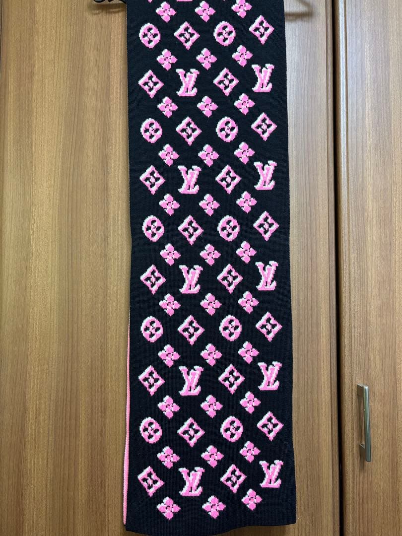 LOUIS VUITTON マフラー ウール 100% モノグラム