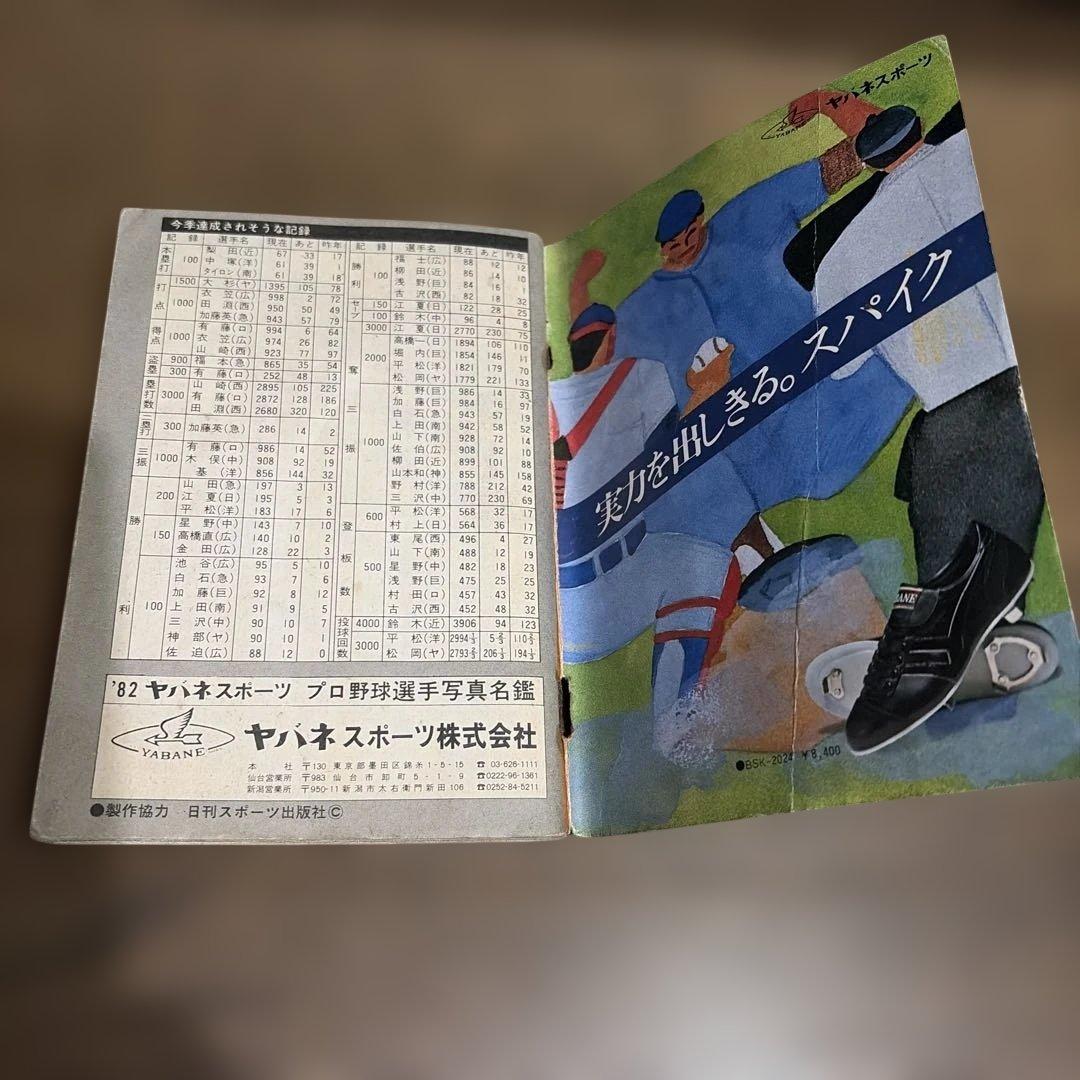 【レア】Yabaneスポーツ プロ野球名鑑 1982年版