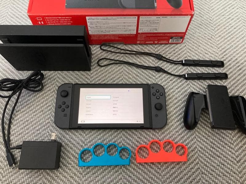 Nintendo Switch 本体グレー + 付属品 + 箱