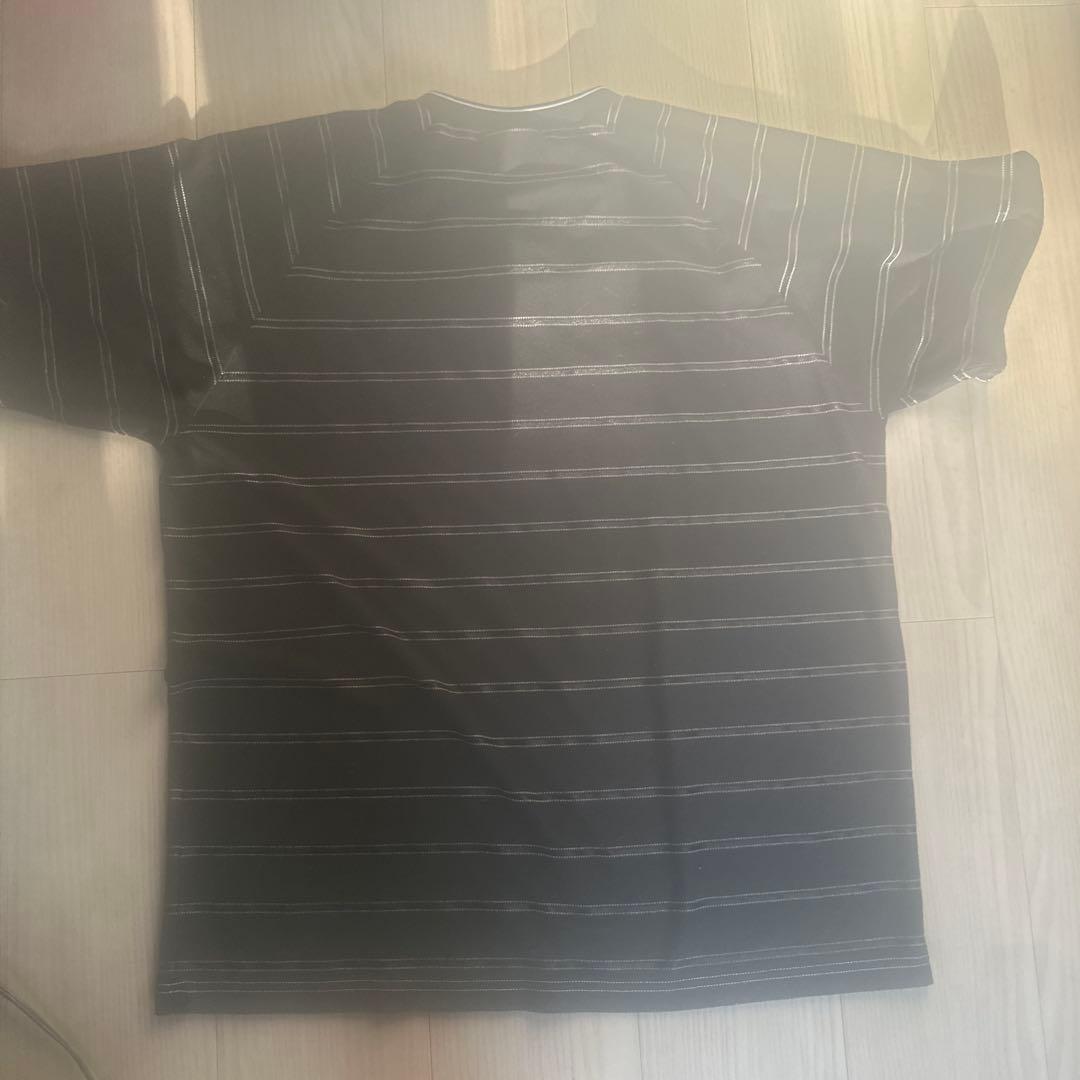 UMBRO Supreme ブラック ストライプ Tシャツ M
