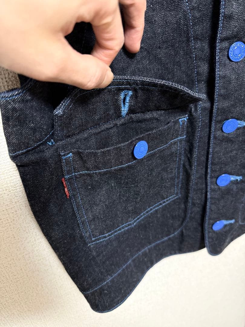 美品 Stussy Levi's コラボ デニムベスト