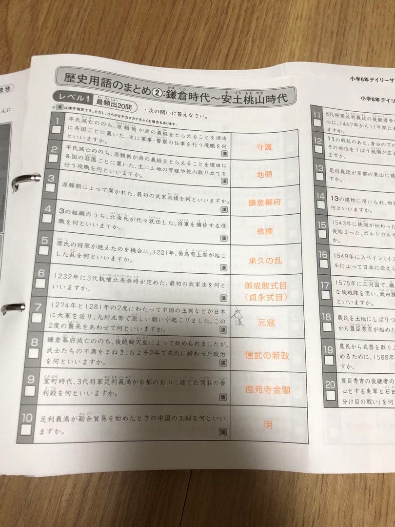 SAPIX 6年　2023社会　フルセット　おまけつき　▶️ 知識の総完成　3枚目