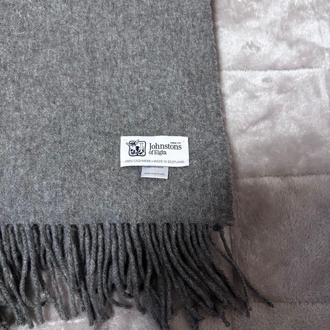 ジョンストンズ　　カシミア　カシミヤ　ストール　中判ストール　GRANITE