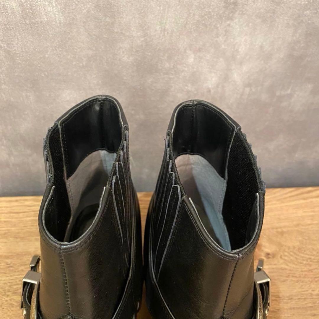 極美品✨ ダイアナ ショートブーツ 2way サイドゴア スタッズ 23.5 黒