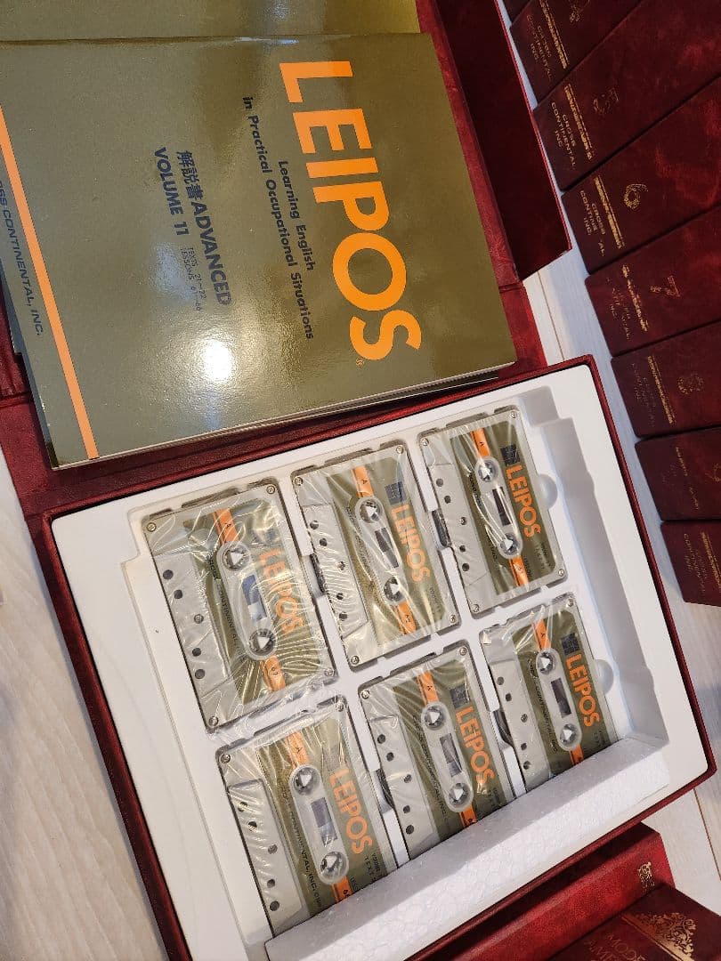 希少　廃盤 LEIPOS 英会話　教材 36冊(12組)　カセット　セット