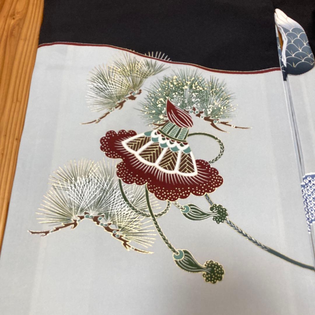 ✴︎こ✴︎ 【美品】お宮参り　祝い着　掛け着　男児　紋付　鷹　日本製