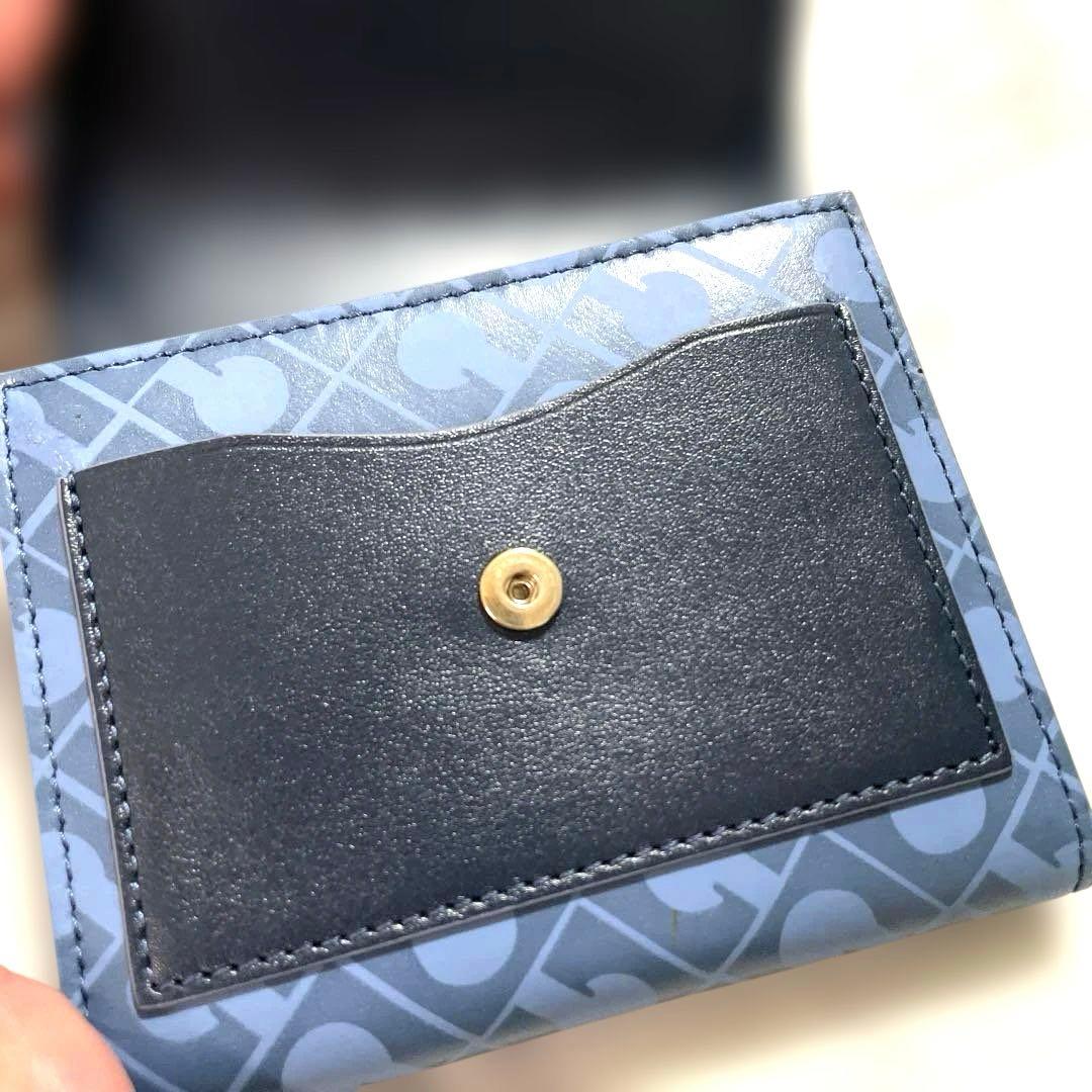 ゲラルディーニ 財布 三つ折り 小銭入れ付き ブルー
