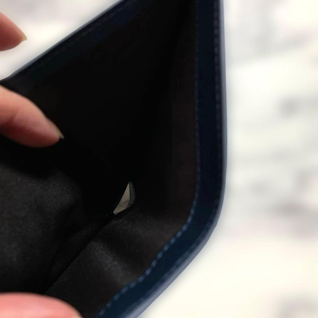 ゲラルディーニ 財布 三つ折り 小銭入れ付き ブルー