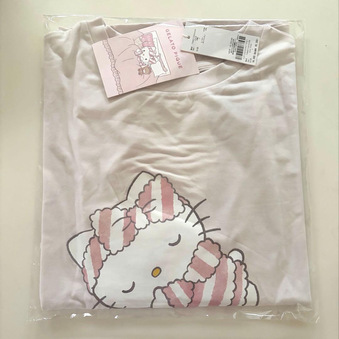 サンリオハウス ワンポイントTシャツ キティ ジェラピケ ピンク 新品未使用