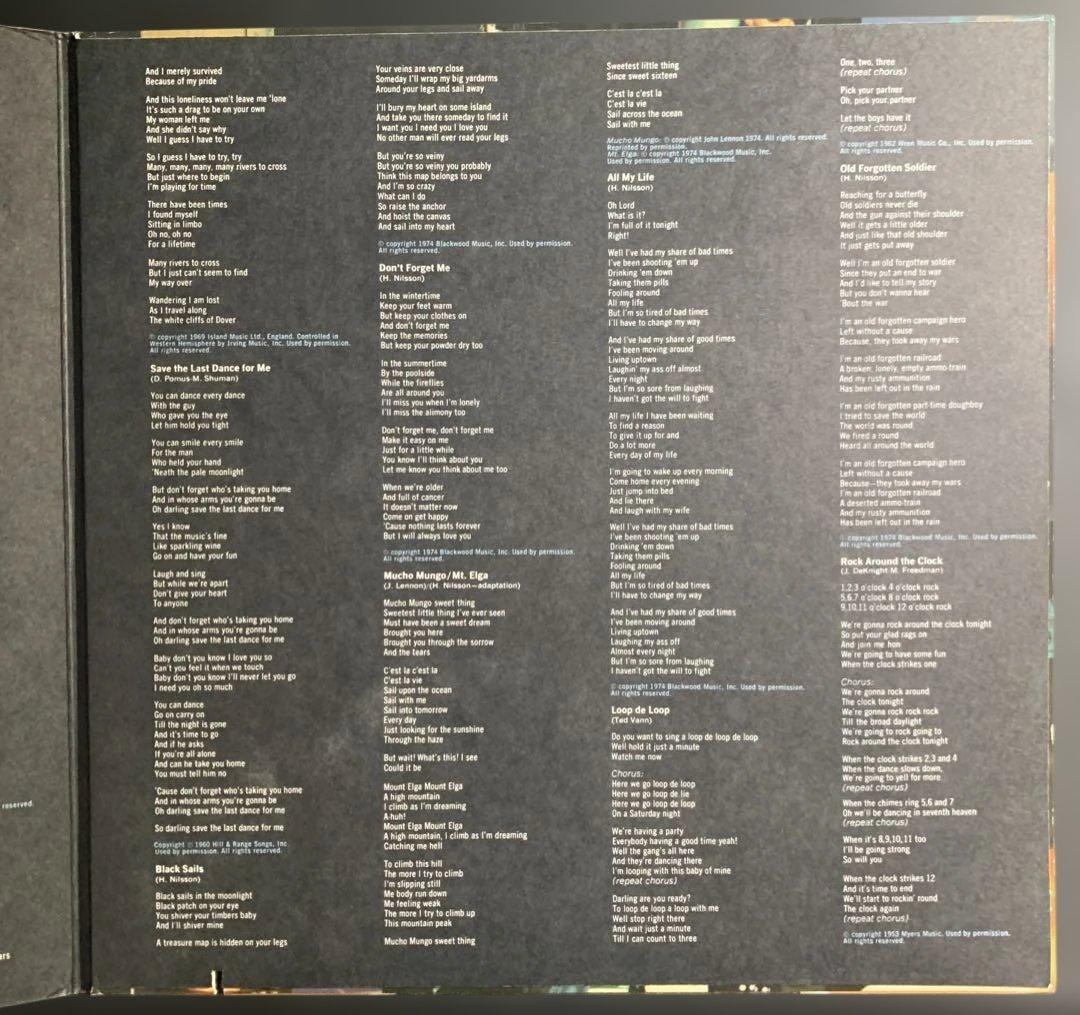 Harry Nilsson / Pussy Cats USカット盤LP