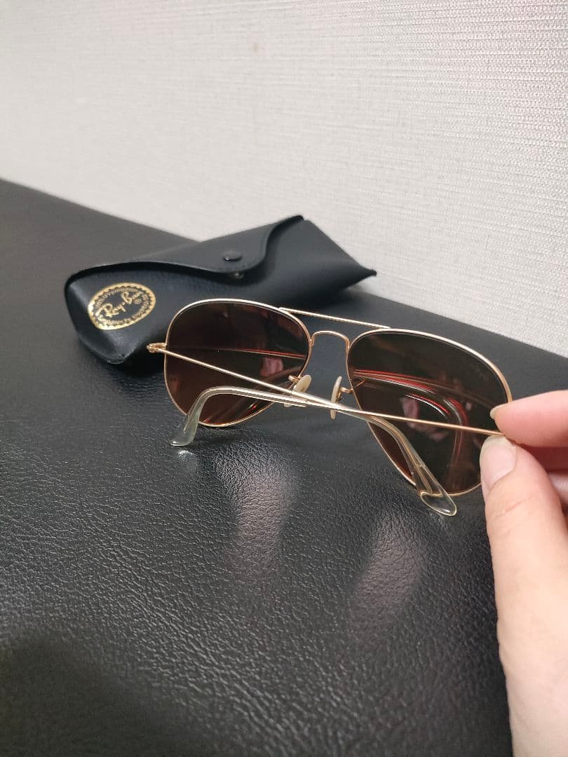 値下げ　RayBan　アビエーター　ミラーサングラス