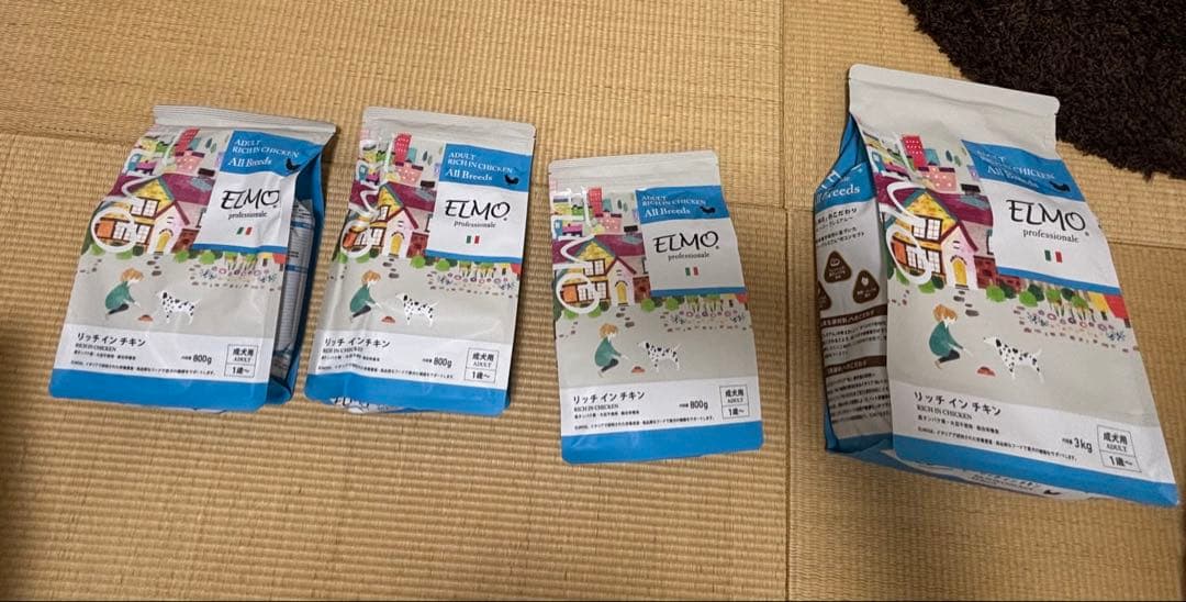 ELMO ドライフード 800g×3個と3kg×1個