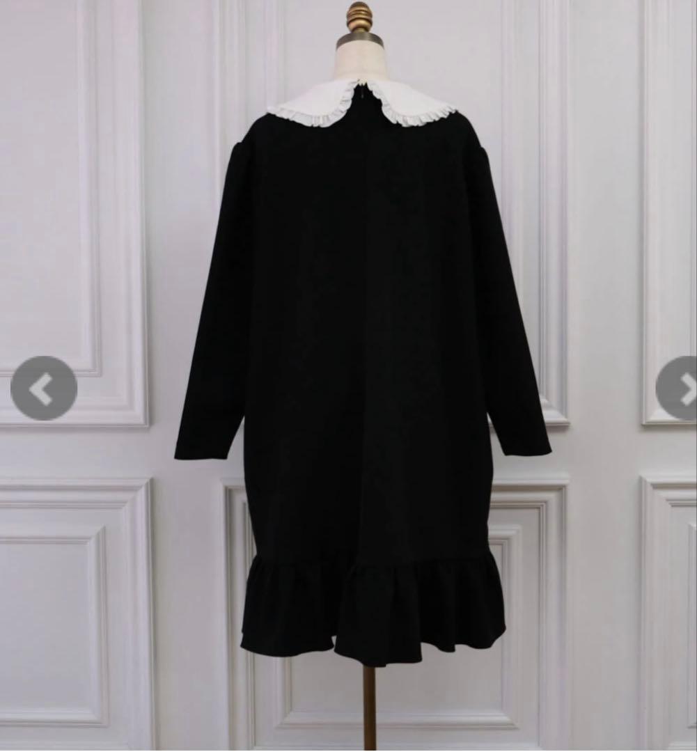 きよめもち　UNMINOU アンミヌ　ペタルカラーワンピース(BLACK)