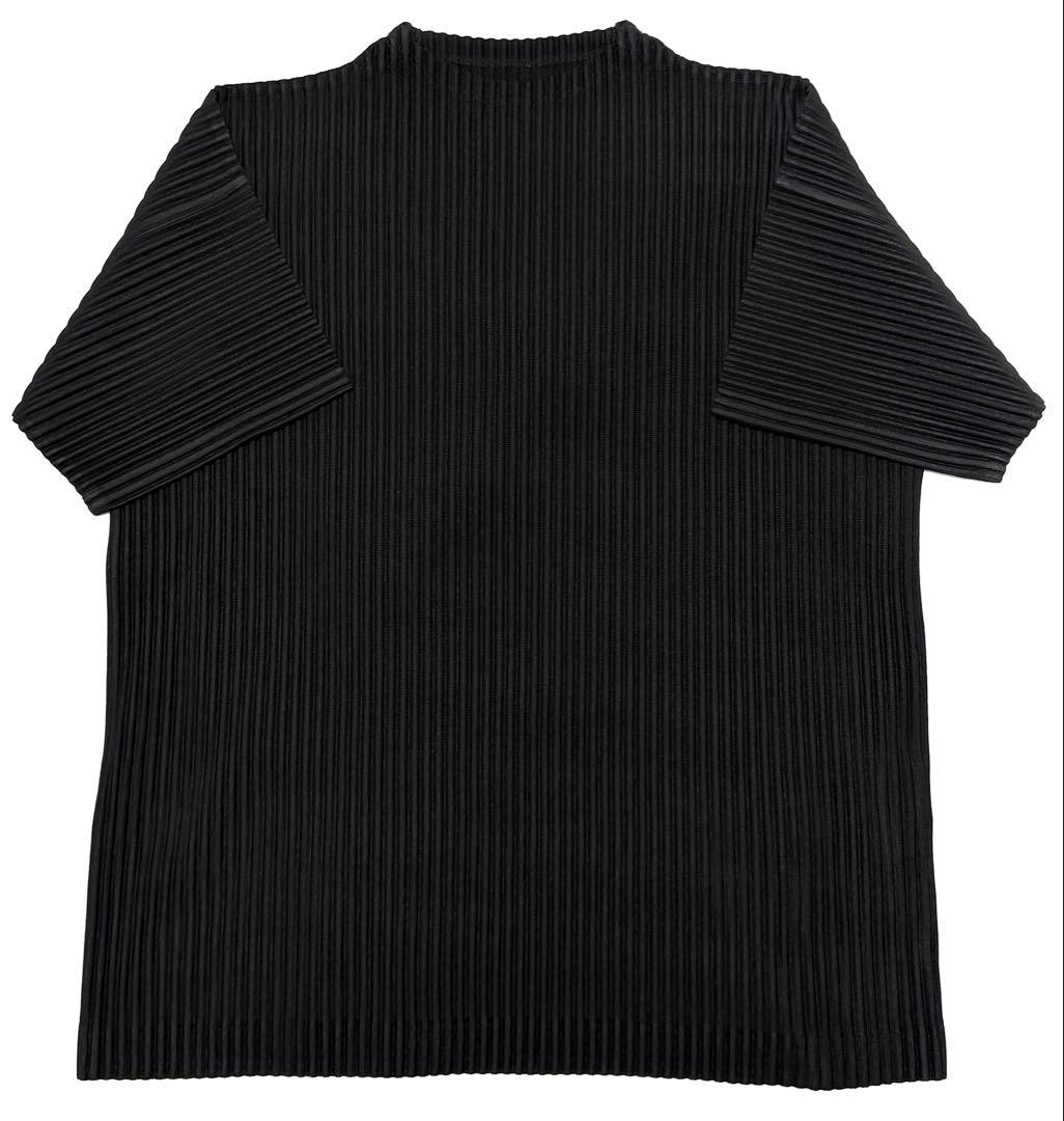 【最終値下】オムプリッセ モックネックTシャツ サイズ2 ブラック