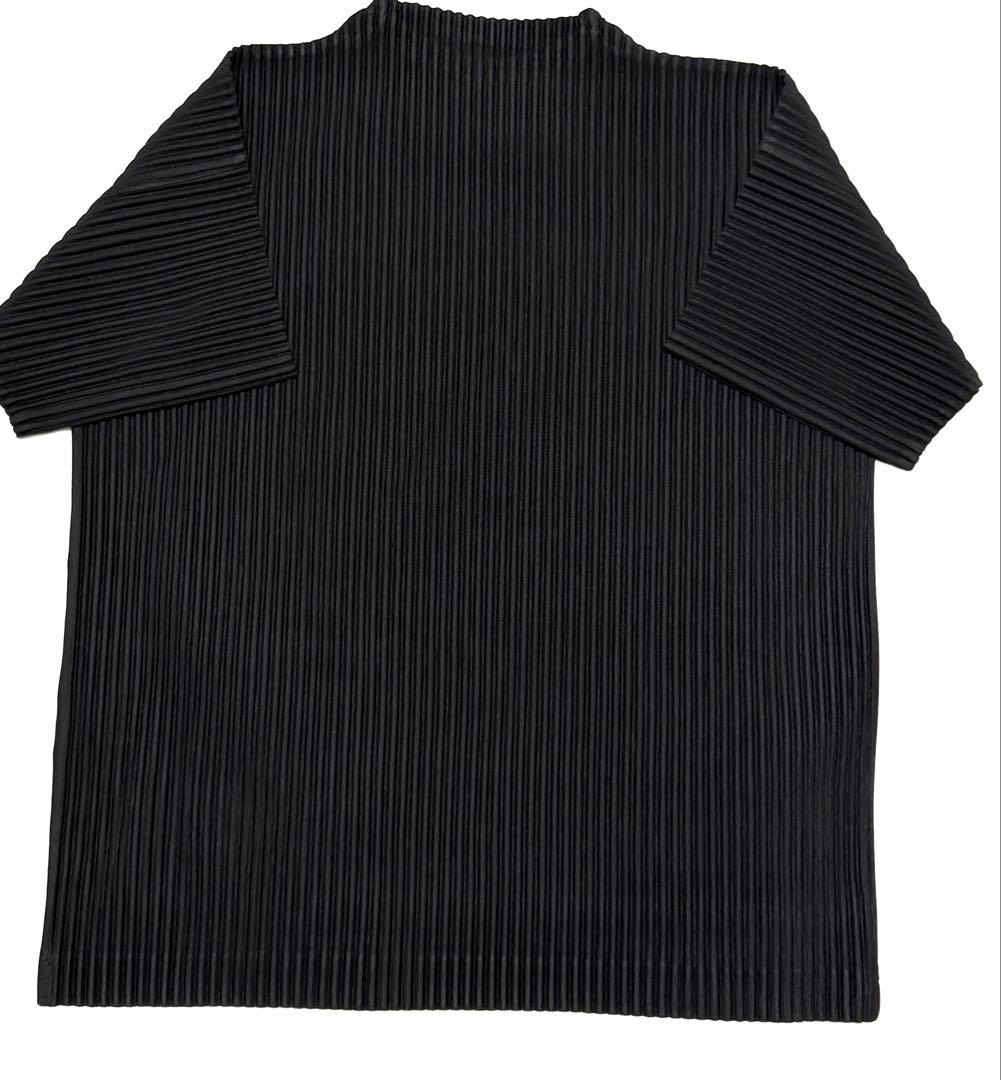 【最終値下】オムプリッセ モックネックTシャツ サイズ2 ブラック