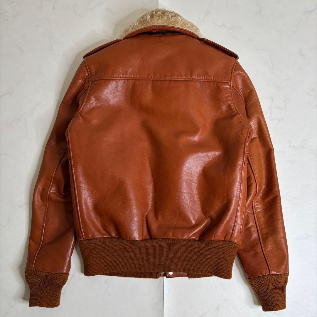 極美品 Schott ショット USA製 レザー フライトジャケット インナー付