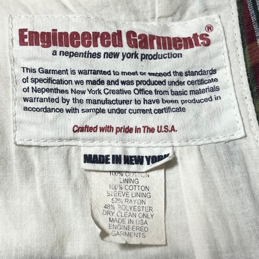 ENGINEERED GARMENTS マドラスチェックコットンジャケット S