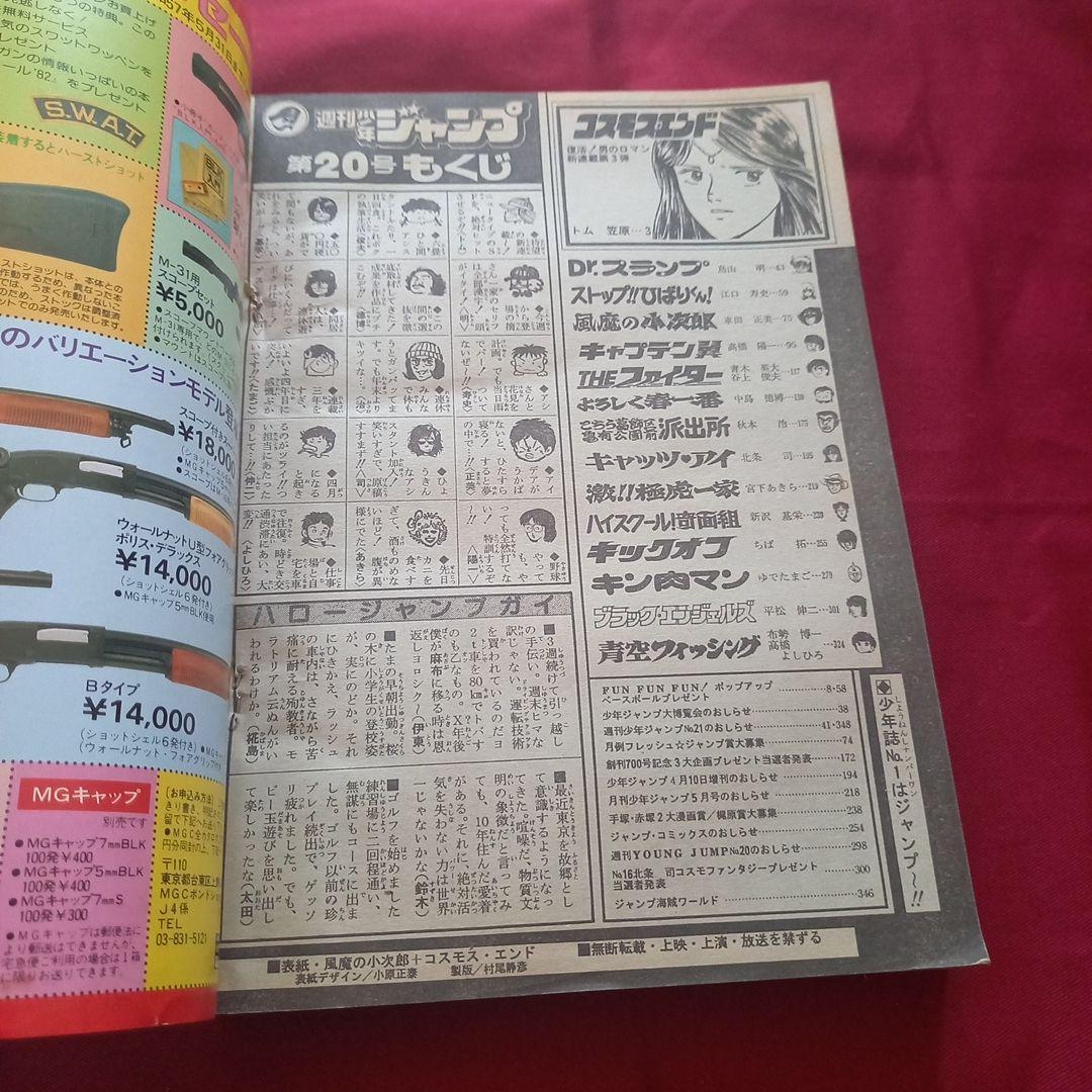 【当時物美品】週刊 少年 ジャンプ 1982年20号 漫画 アニメ