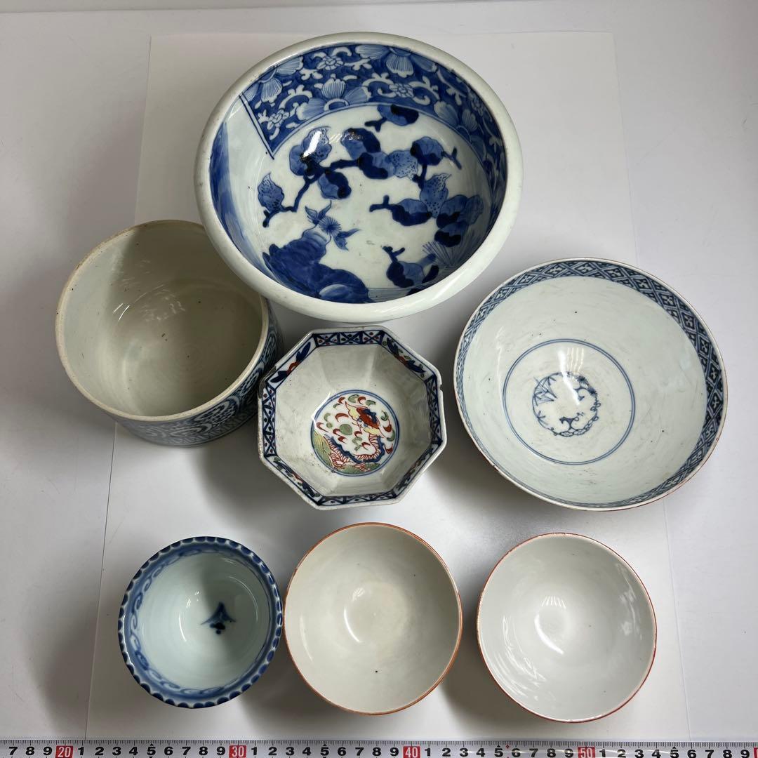 古伊万里色々7点　直径8.8~18㎝　東Y7-1022①