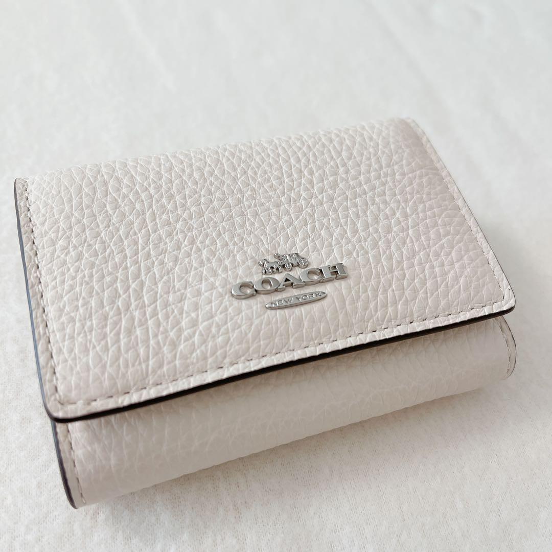 最終処分【新品】COACH マイクロ ウォレット ミニ財布 CM238 ホワイト