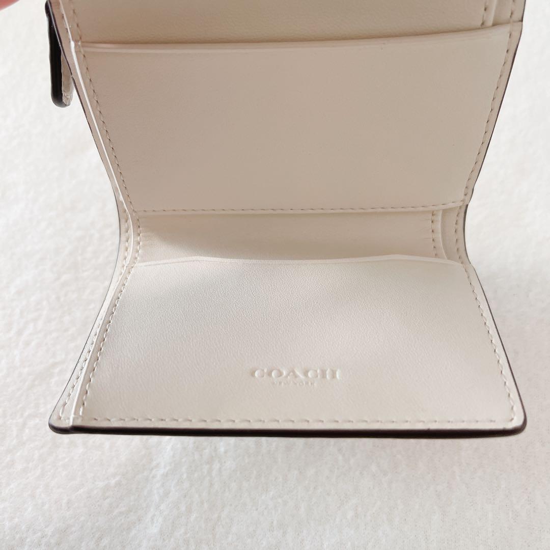最終処分【新品】COACH マイクロ ウォレット ミニ財布 CM238 ホワイト