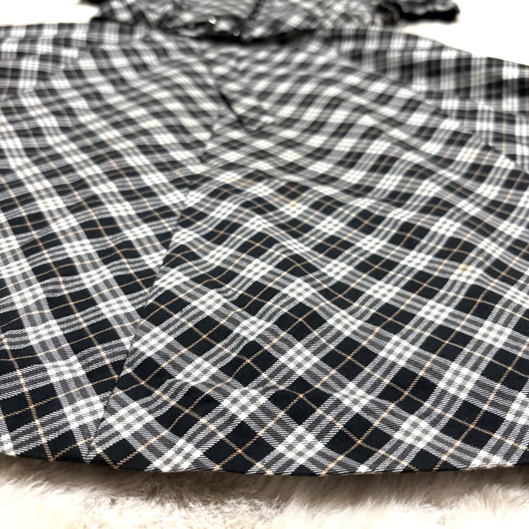 極美品✨バーバリーブルーレーベル ワンピース ノバチェック ネイビー Aライン