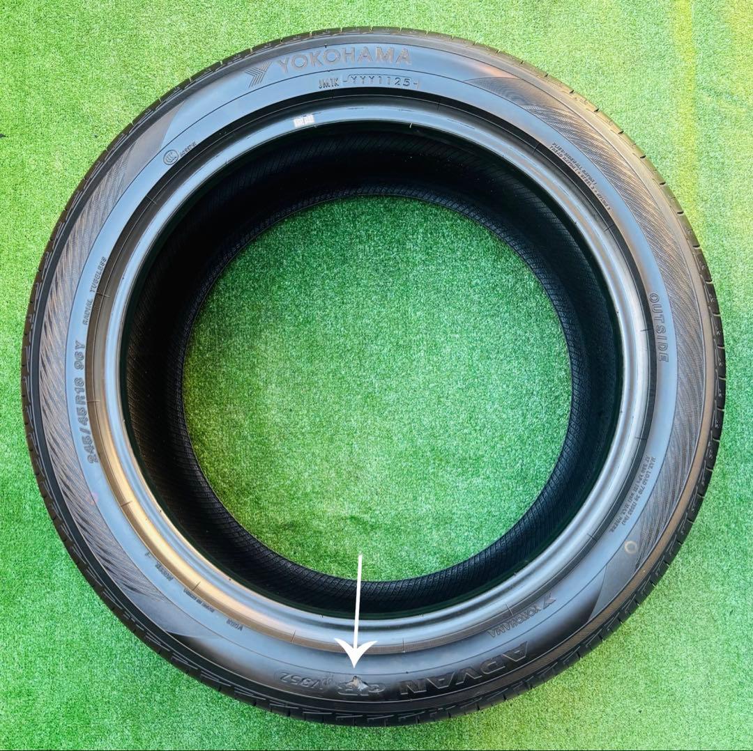 YOKOHAMA ADVAN 245/45R18 2025 年製 9~9.5分山