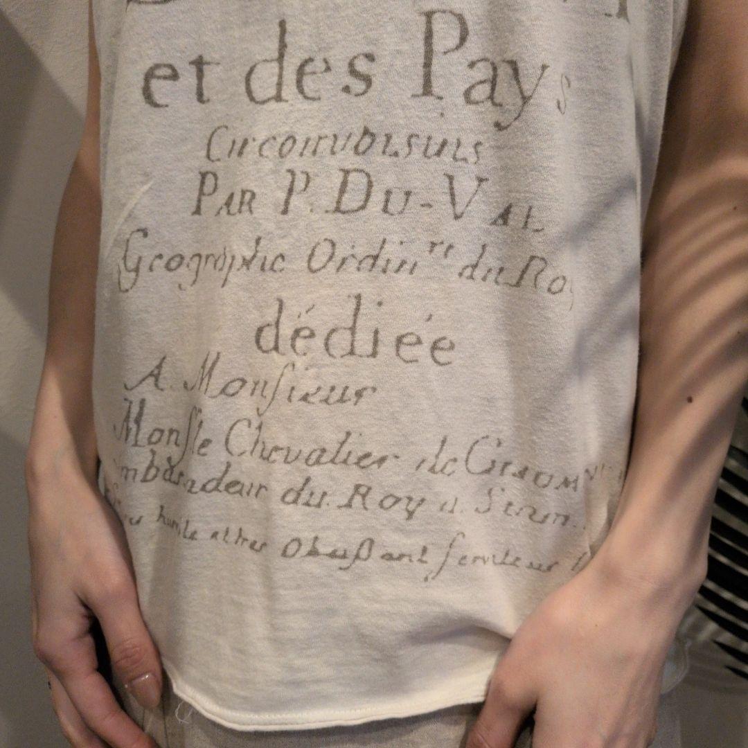 00's GOA ムラ染加工 マップデザイン Tシャツ y2k