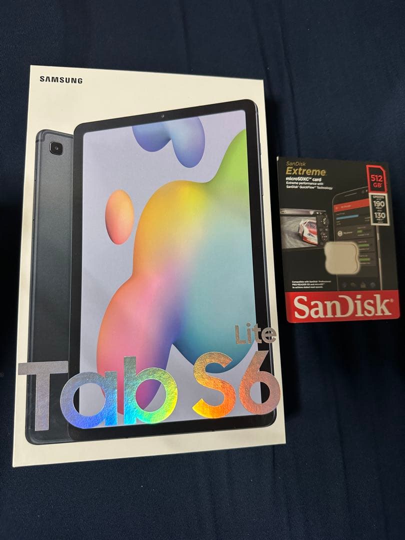 galaxy tab S6 lite 純正ペン、純正カバー、外部SDカード付