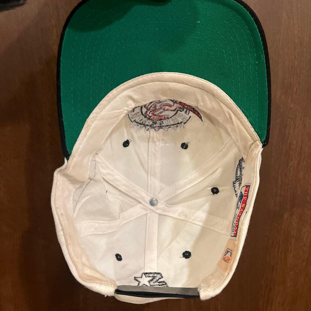 90s’ Vintage cap RAPTORS NBA ツバ裏グリーン　古着