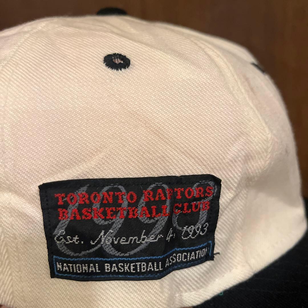 90s’ Vintage cap RAPTORS NBA ツバ裏グリーン　古着