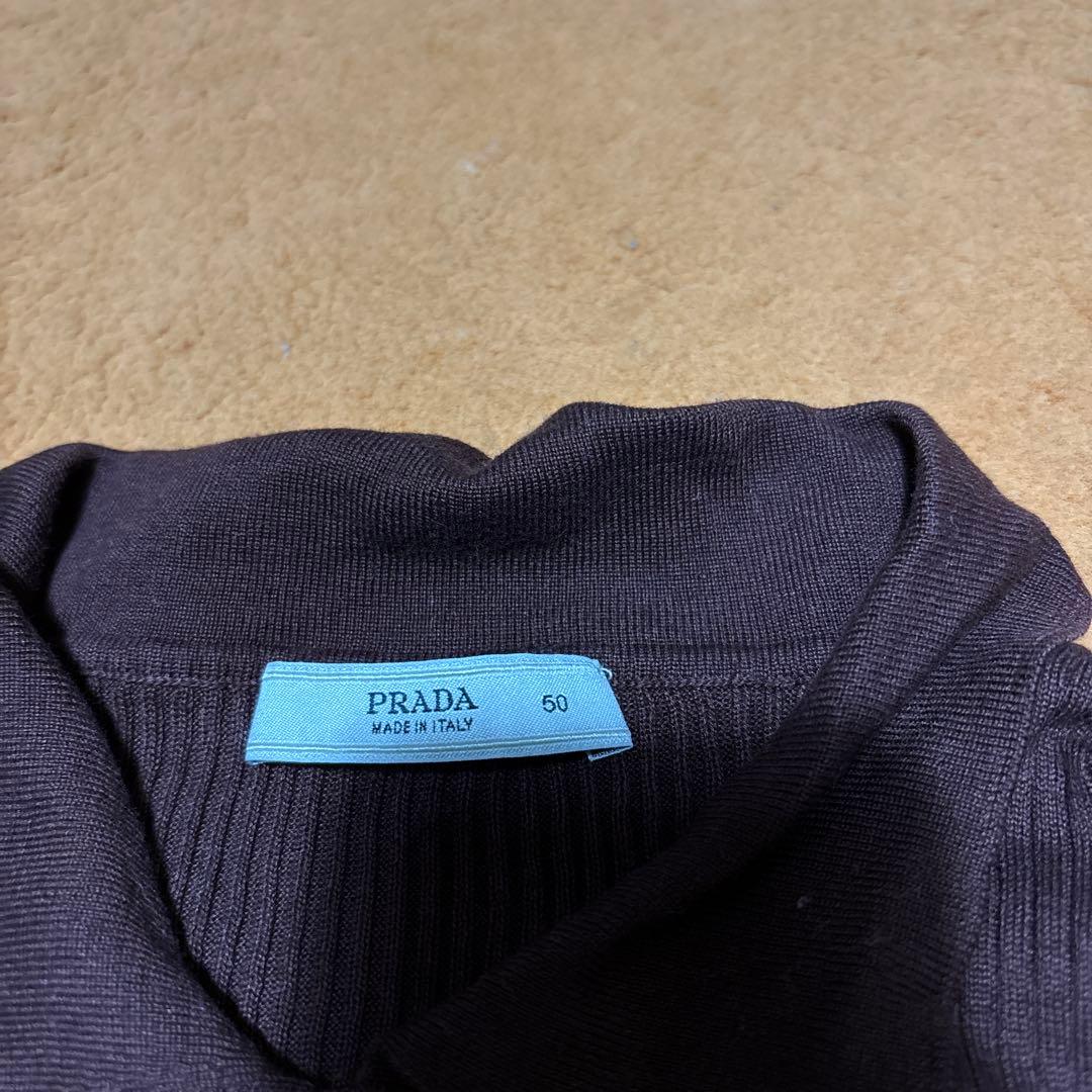 PRADA レディース　ブラウン ポロシャツ 50