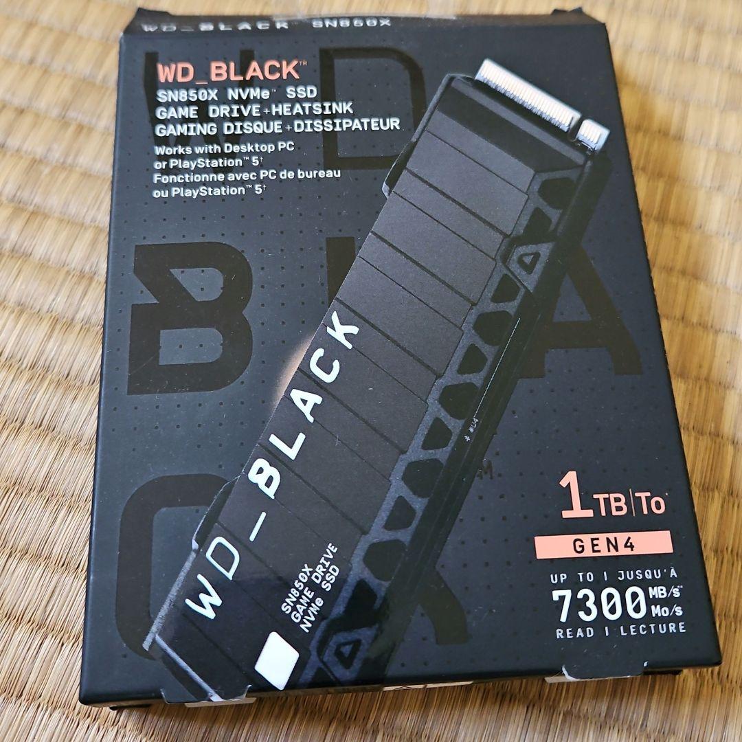 WD_BLACK SN850X 1TB SSD ヒートシンク付き