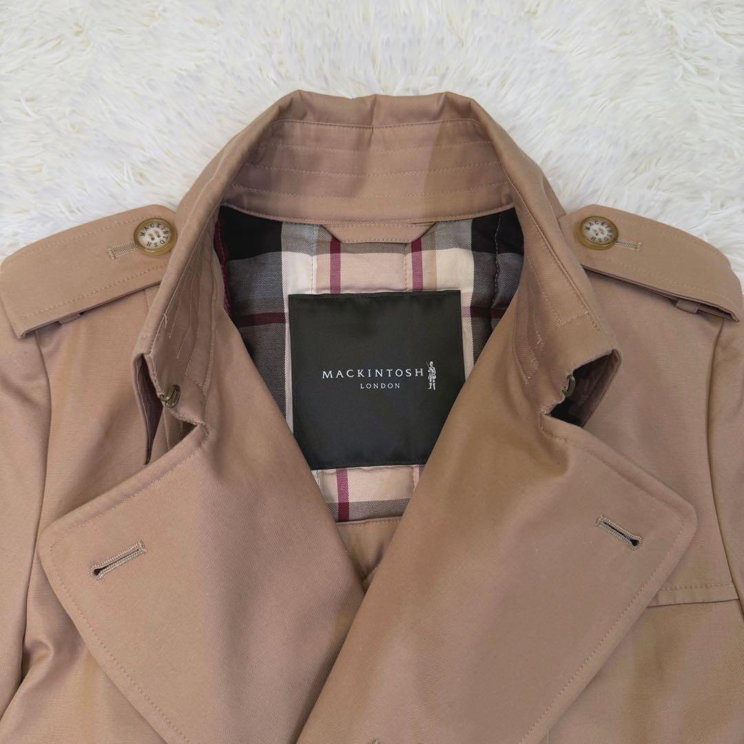 MACKINTOSH LONDON トレンチコート ショート丈 ベルト付き