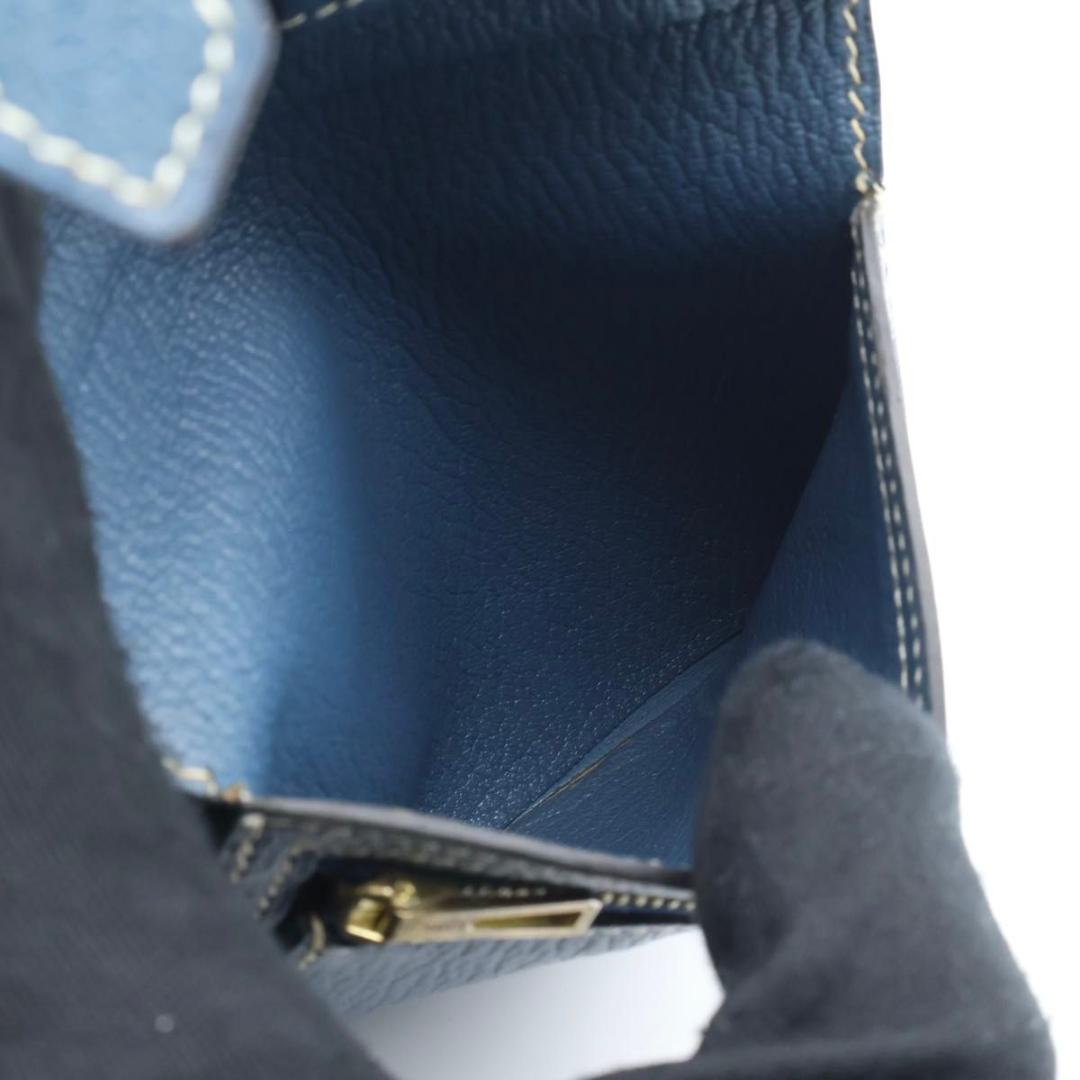 鑑定書付き【超極美品】HERMES ベアンコンパクト　二つ折り財布　シェーブル