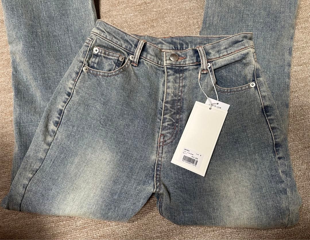 パンツ andmary Mary logo flare denim