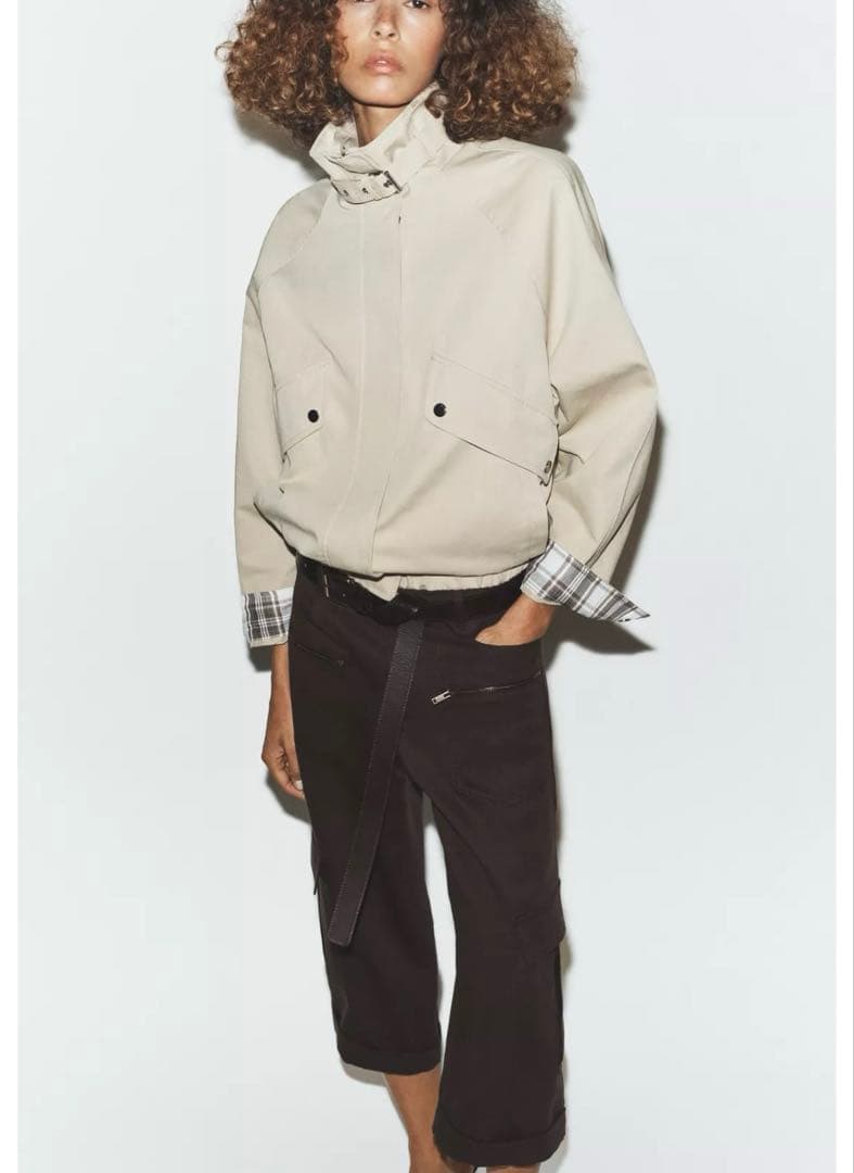 タグ付き新品★ZARAのオーバーサイズハイネックボンバージャケット★XS★完売