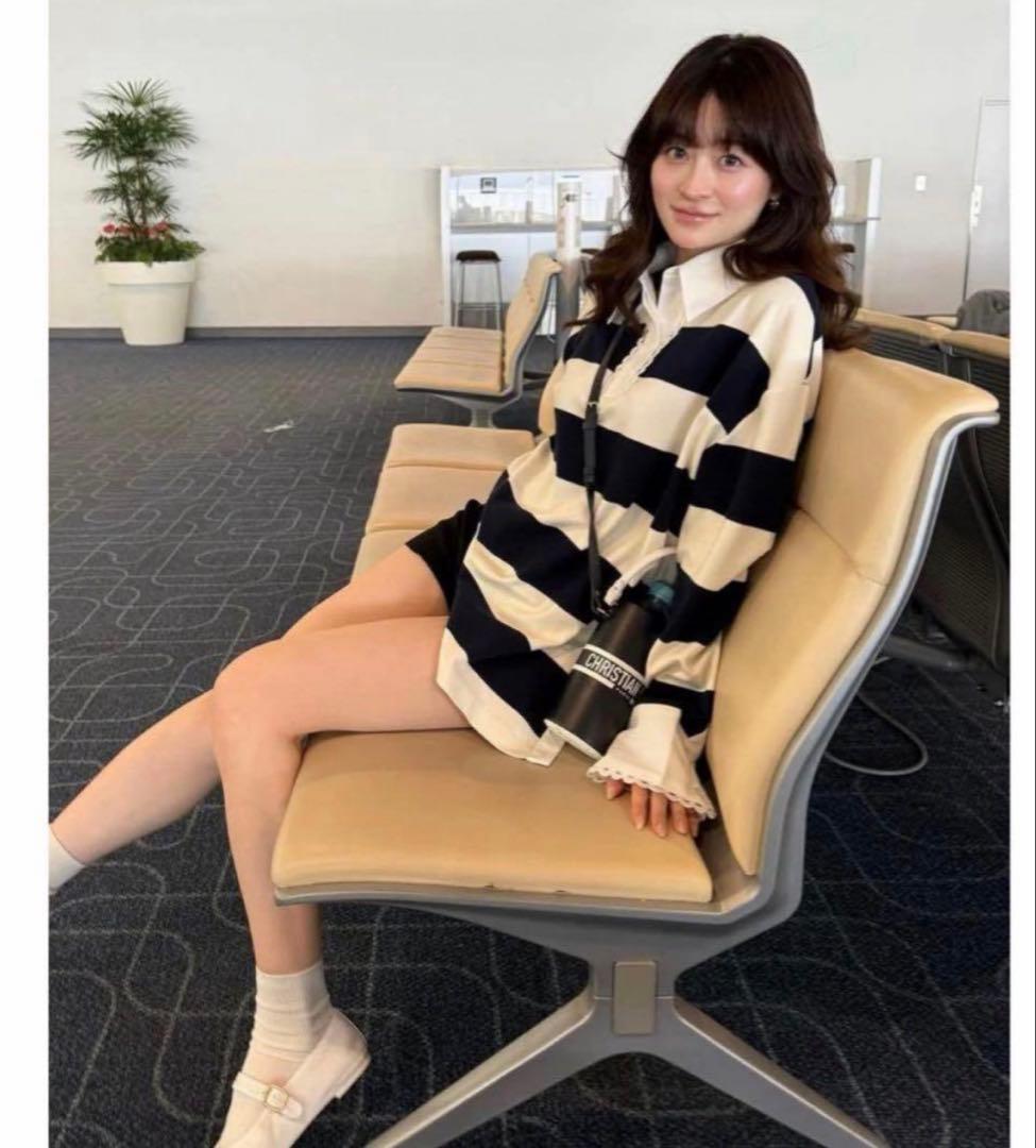Bibiy. FRANCINE RUGBY TOP ビビィ　 長袖 ボーダー新品
