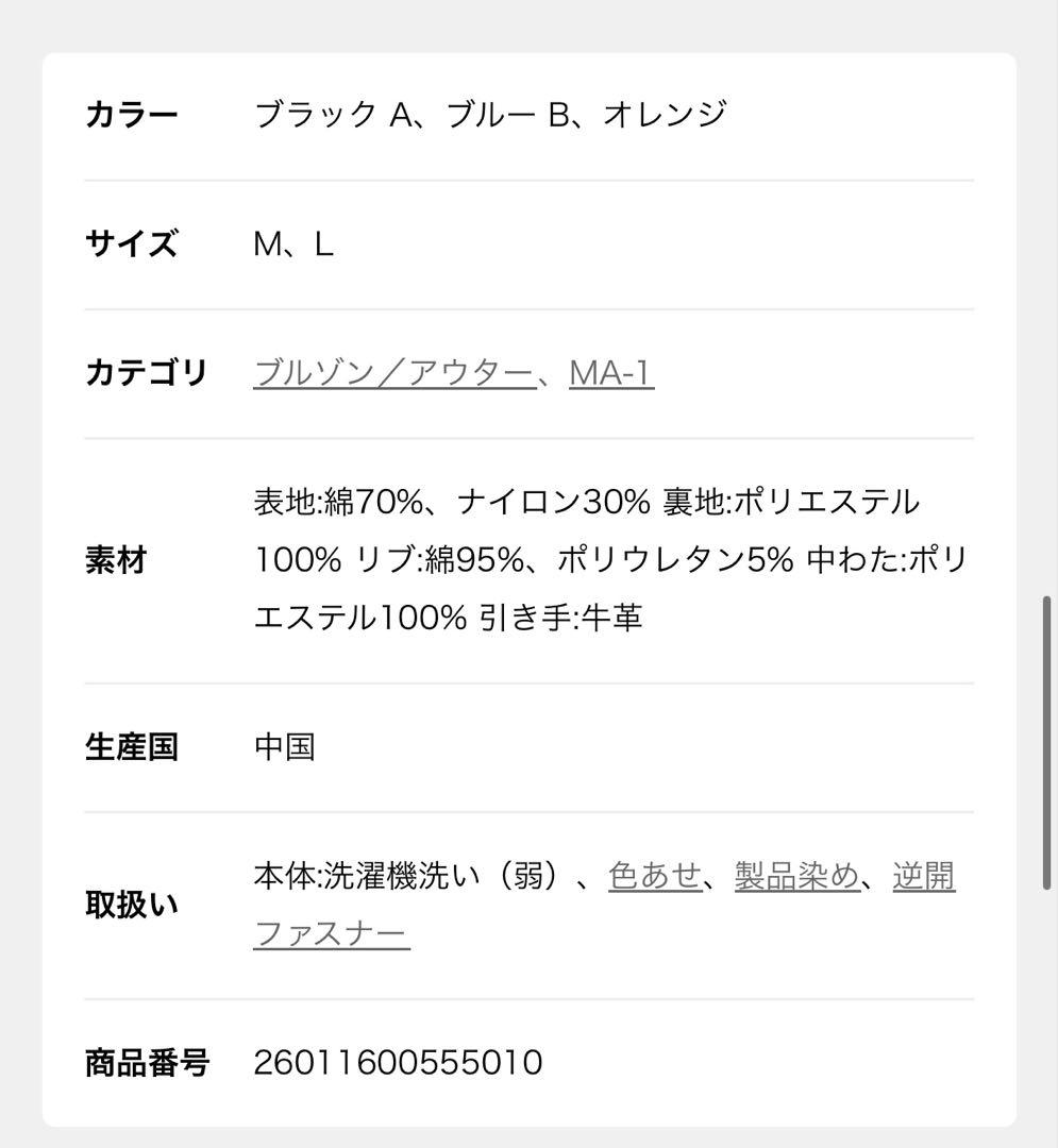 ジャーナルスタンダード　journal standard ma-1